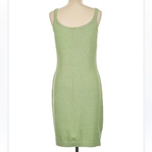 ST JOHN SPORT Green Sleeveless Knit Dress